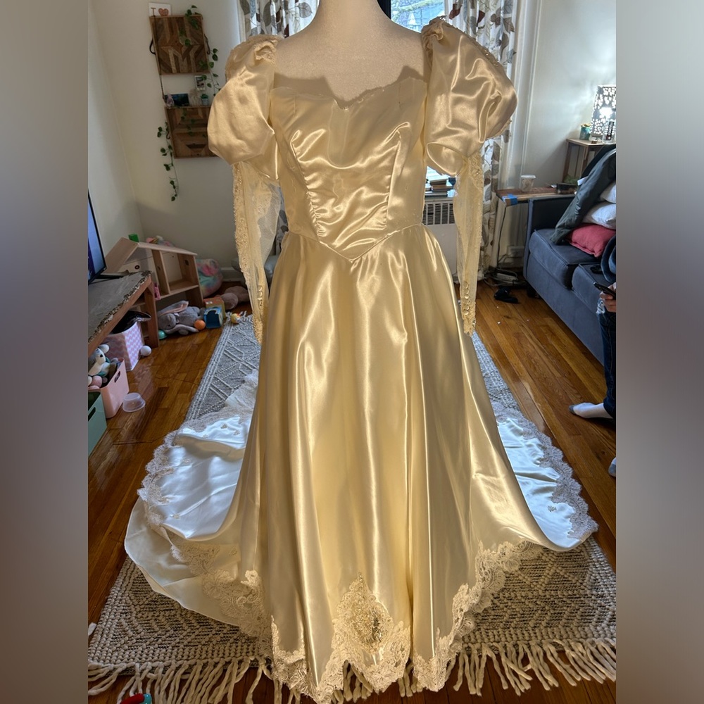 Eve of Milady Wedding dress beautifully laced and embroidered